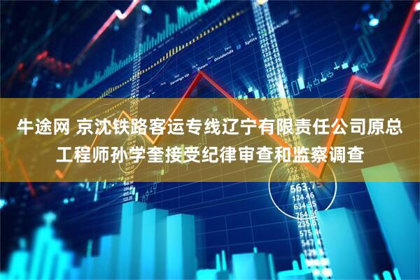 牛途网 京沈铁路客运专线辽宁有限责任公司原总工程师孙学奎接受纪律审查和监察调查