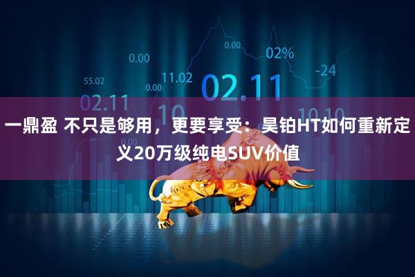 一鼎盈 不只是够用，更要享受：昊铂HT如何重新定义20万级纯电SUV价值
